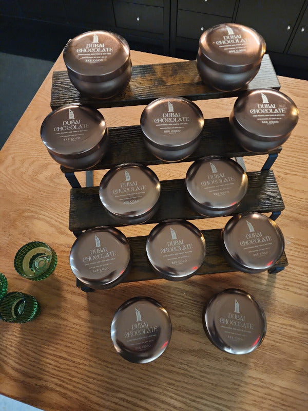 Multiple Dubai Chocolate Candle