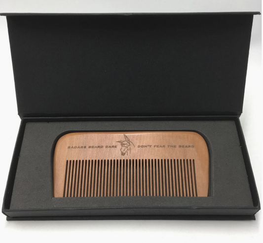 Badass walnut beard comb