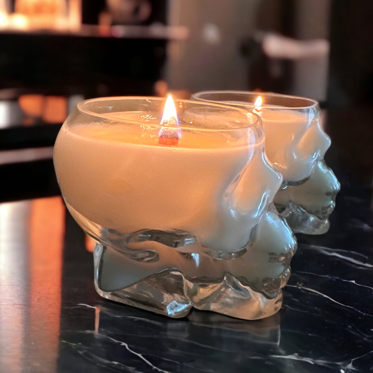 Spooky Season Non-Toxic Skull Candle