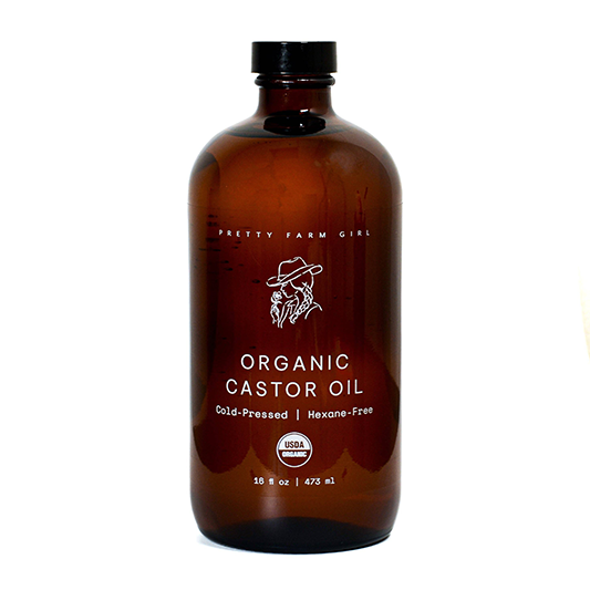 Hexane free cold pressed castor oil bottle