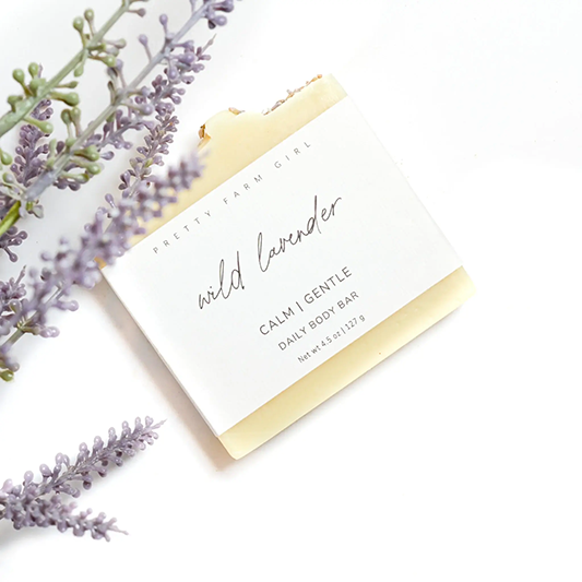 Pretty Farm Girl wild lavender bar soap