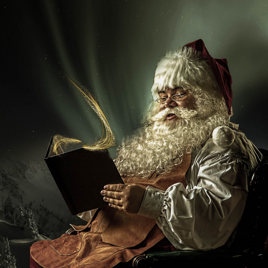 Photo of magical Saint Nicholas reading