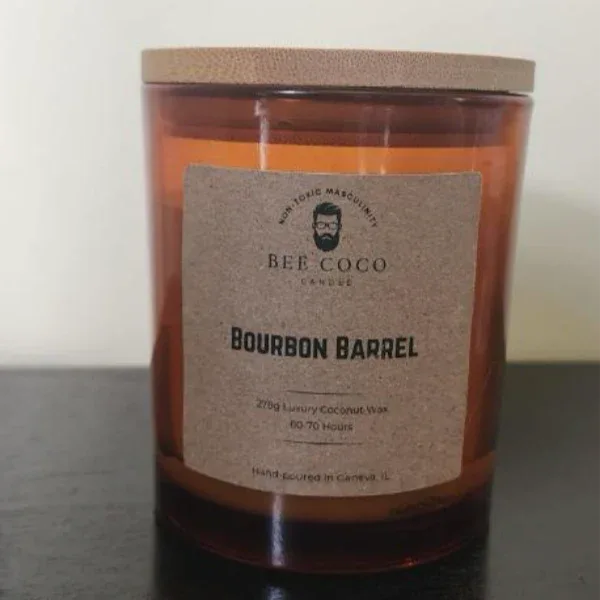 Bourbon Barrel 13oz - Bee Coco Candle