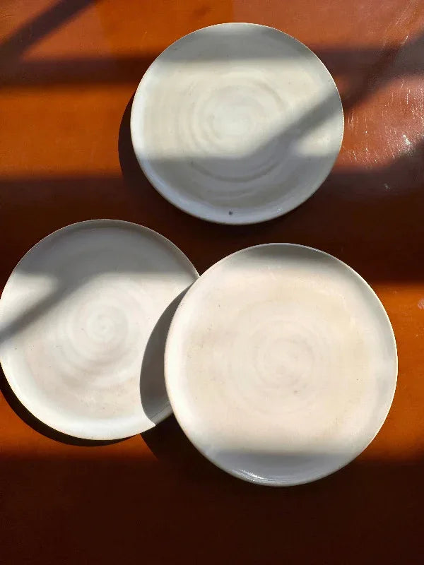 3.5" Handmade Ceramic Plates - Bee Coco Candle