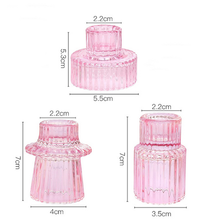 Glass Candle Holders: Taper, Tealight, Votive & Tins