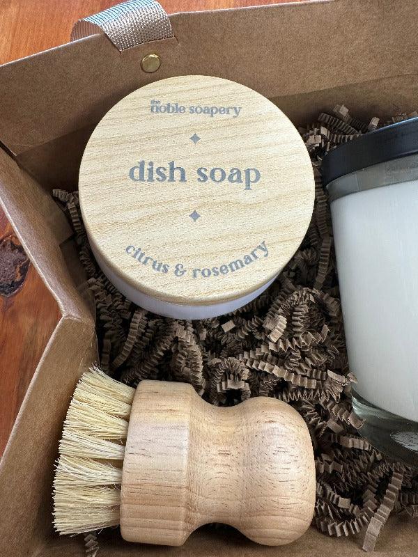 Solid Dish Soap by The Noble Soapery - Bee Coco Candle