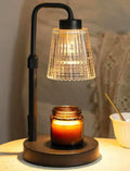 Black_candle_warming_amp_with_tapered_glass_shade - Bee Coco Candle