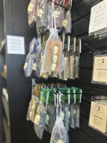 solid air fresheners hanging in packages