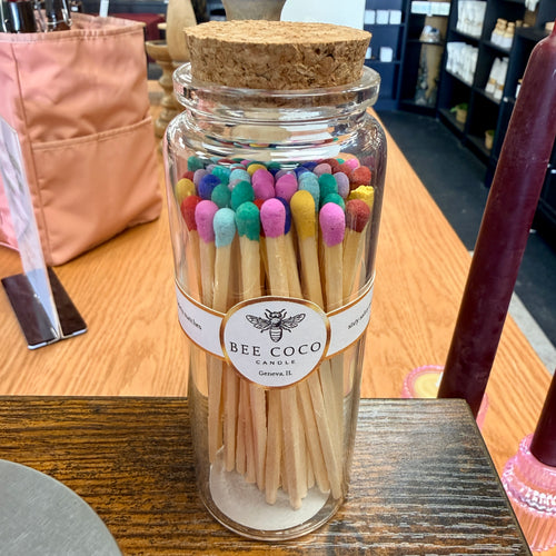 4" Safety Matches in Jar - Bee Coco Candle