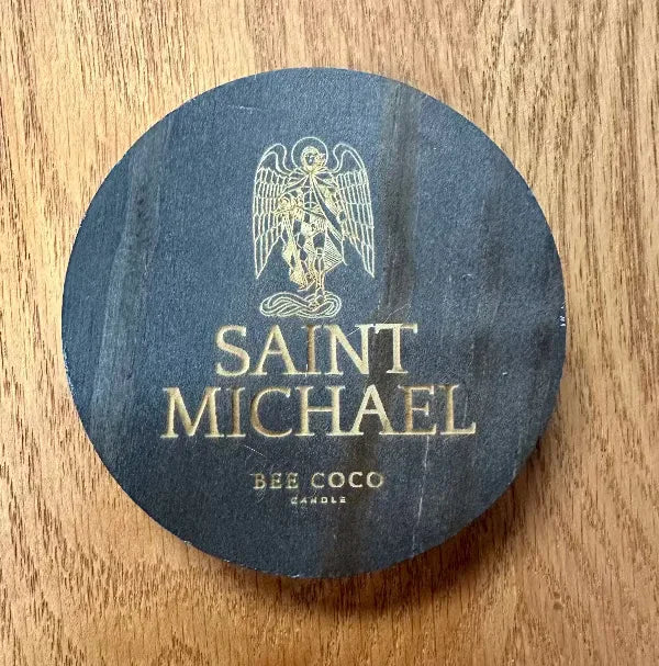 St. Michael Charity Candle 8oz - Bee Coco Candle