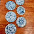 4" One-of-a-Kind Pottery Pillar Candle Plates - Bee Coco Candle