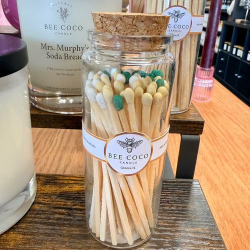 4" Safety Matches in Jar - Bee Coco Candle