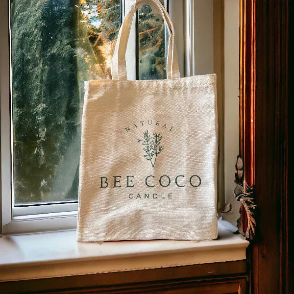 Canvas Tote Bag - Bee Coco Candle