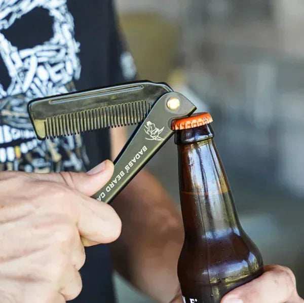 Folding Beard Comb - Bee Coco Candle