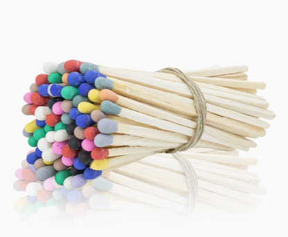 Multicolor Safety Matches in Jar