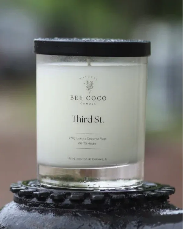 Third St. 13oz Candle - Bee Coco Candle