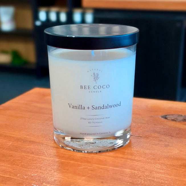 VanillaSandalwood_Candle - Bee Coco Candle