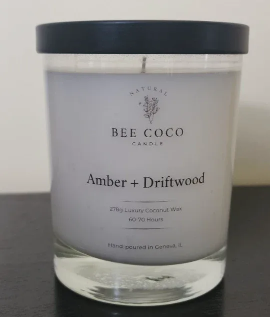 Amber and Driftwood 13oz - Bee Coco Candle