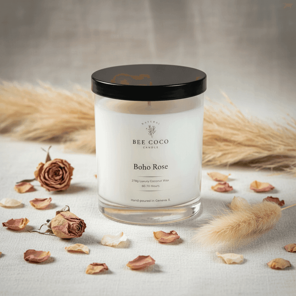 boho-rose_1 - Bee Coco Candle