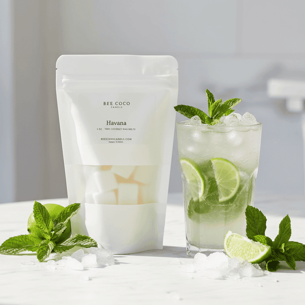 havana-mojito-marble_1 - Bee Coco Candle