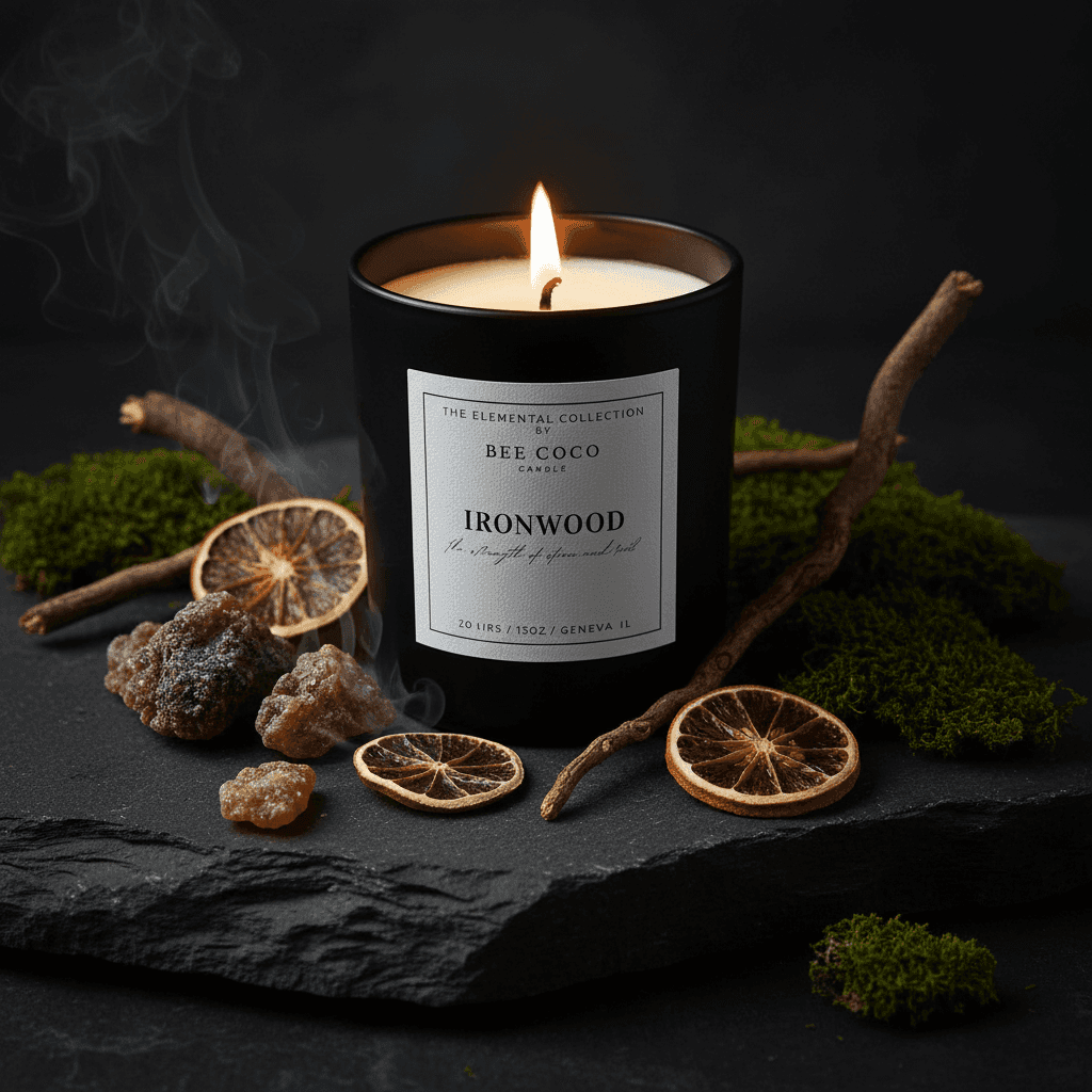 ironwood-candle-2 - Bee Coco Candle