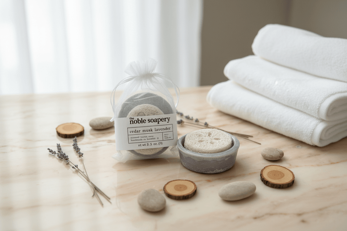Loofah Bar Soap by The Noble Soapery