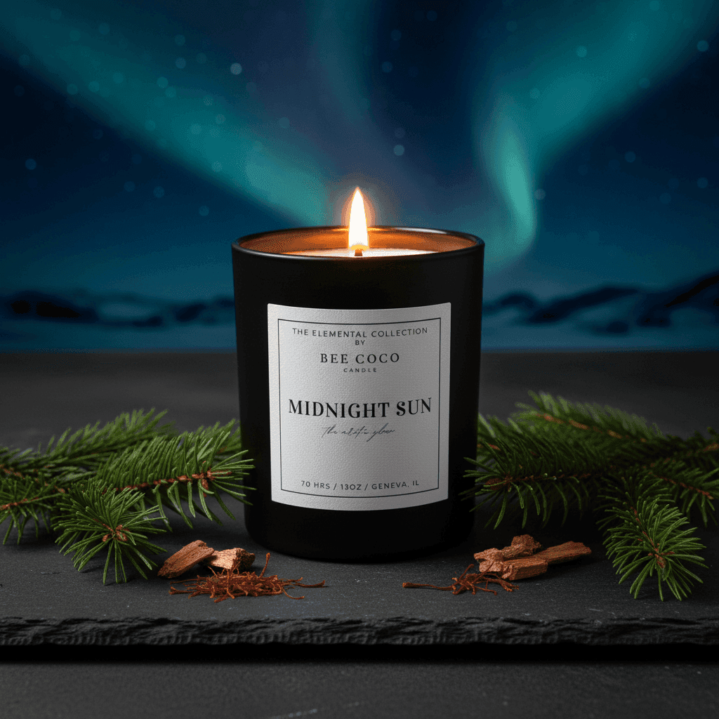midnight-sun-candle-2 - Bee Coco Candle