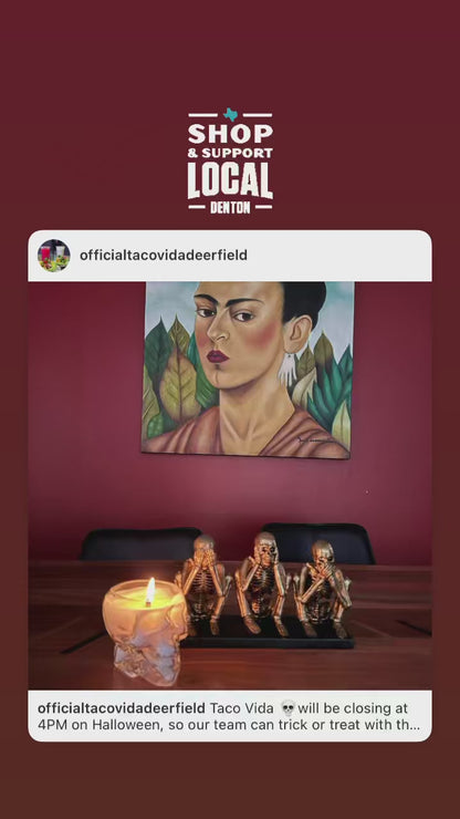 Taco Vida Instagram post featuring Spooky Skull