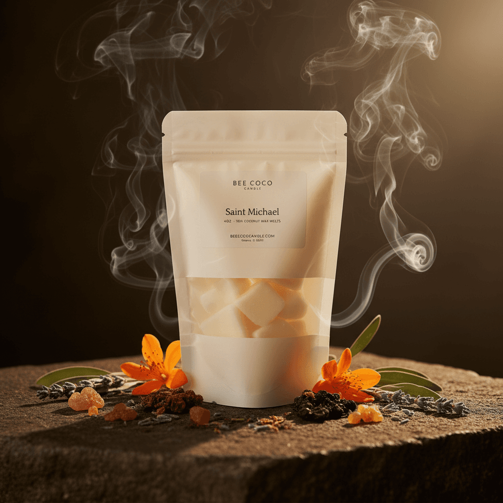 saint-michael-wax-melts - Bee Coco Candle