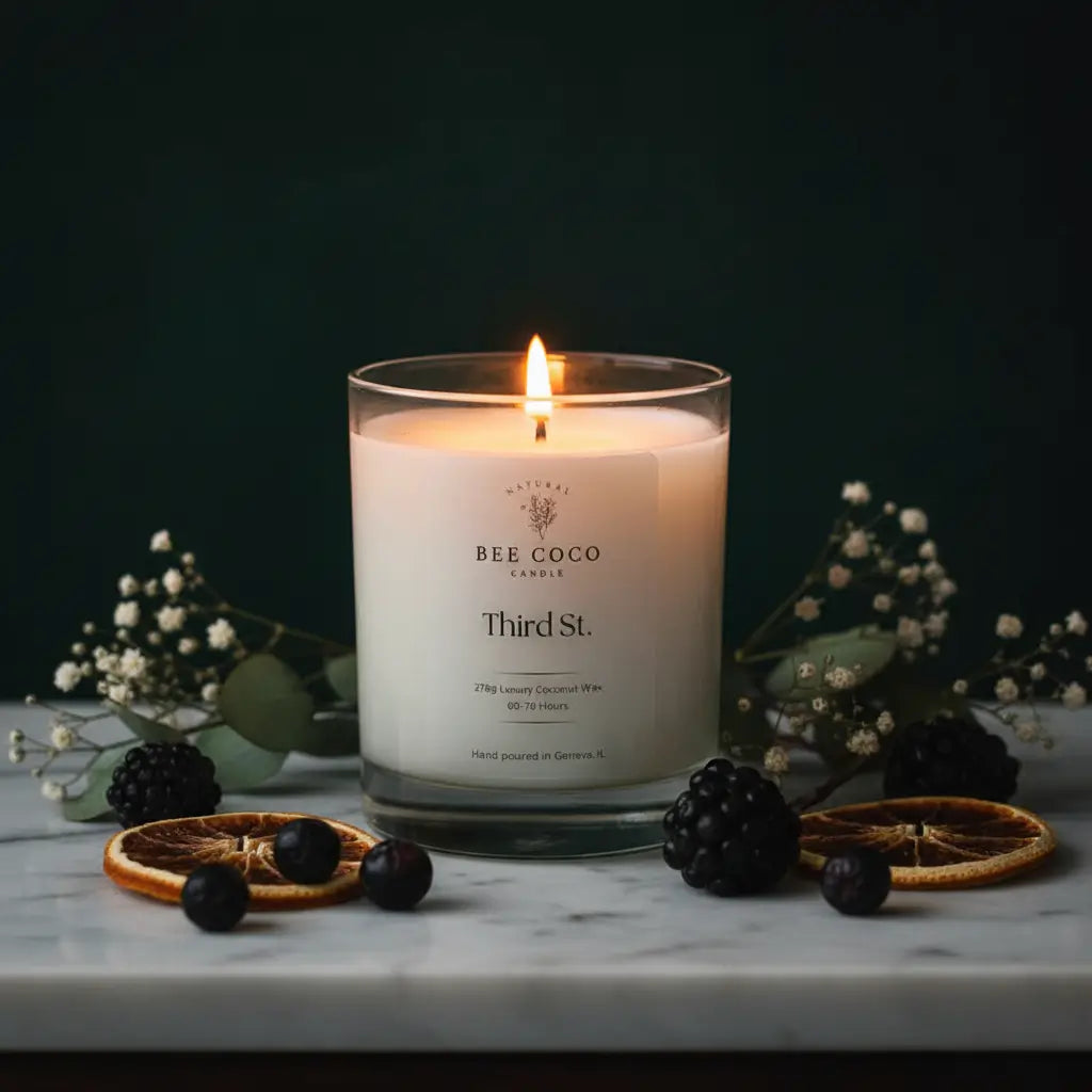 third-st-marble-botanicals - Bee Coco Candle