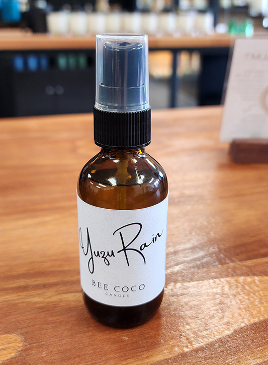 Yuzu Rain non-toxic room and linen spray bottle