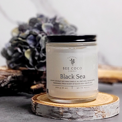 Bee Coco Candle non-toxic Black Sea 8 oz Scented Candle