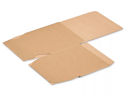 Photo of pinstripe gift box laying flat